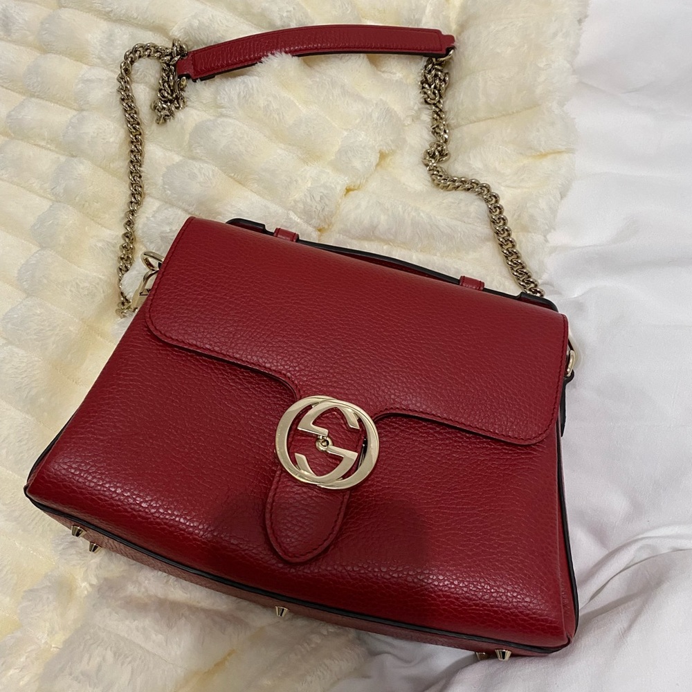 Red Medium Gucci Crossover Bag